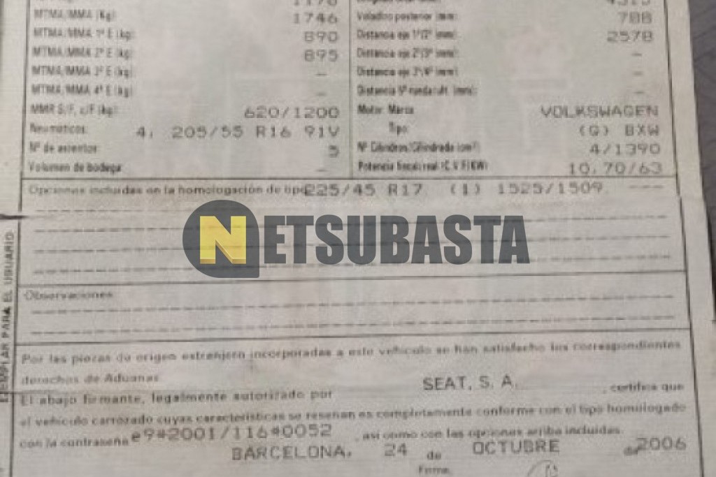 Seat León 1.4 16V 2006