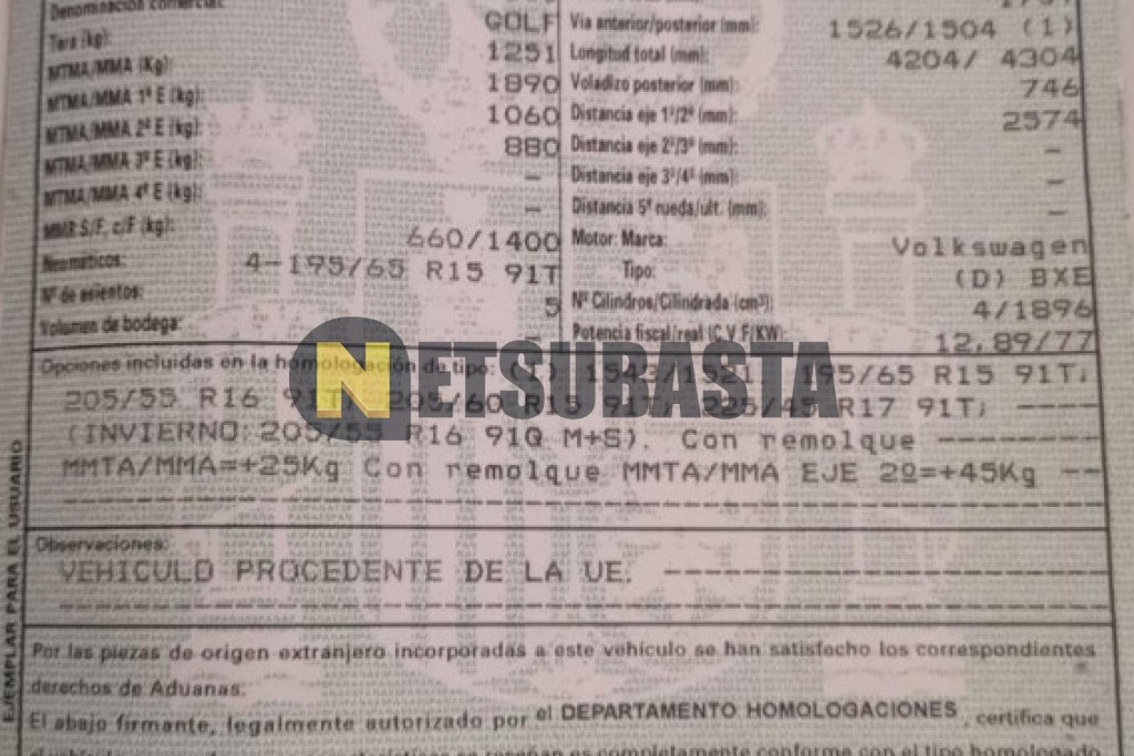 Volkswagen Golf 1.9 TDI 2007