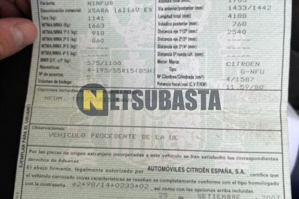 Citroën Xsara 1.6i 16v 2003