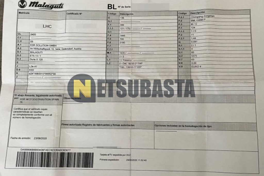 Malaguti Dune 125 X 2020