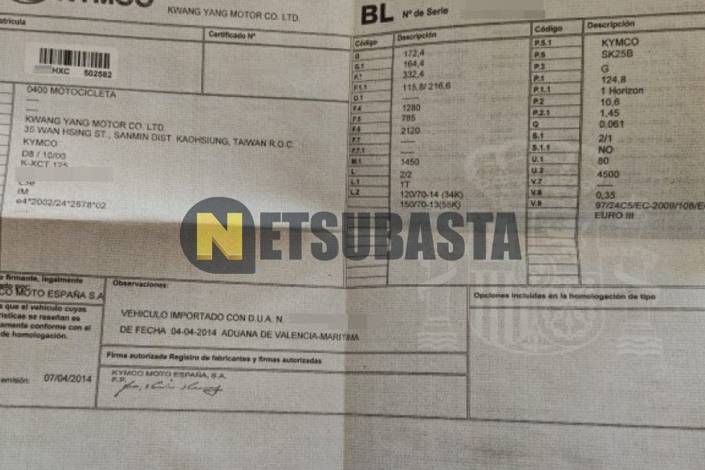 Kymco K-XCT 125i 2014