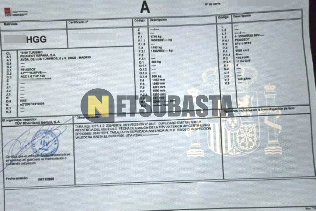 Peugeot RCZ 1.6 THP 2011