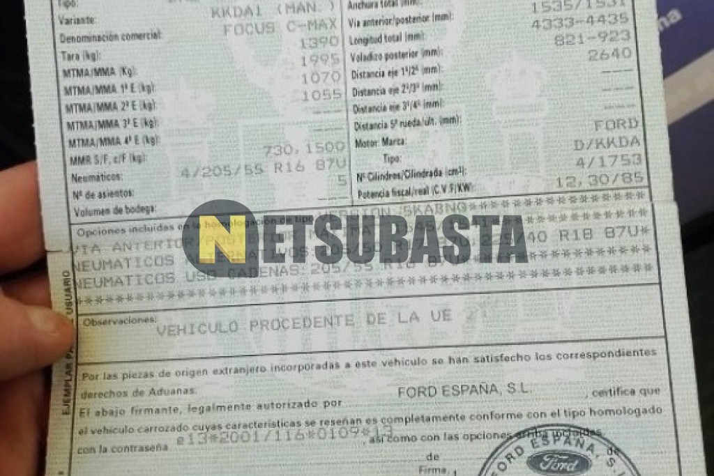 Ford Focus C-Max 1.8 TDCi 2007