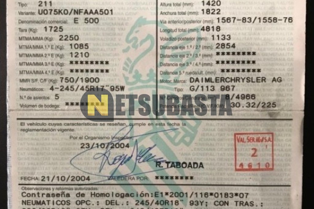 Mercedes-Benz E 500 2004