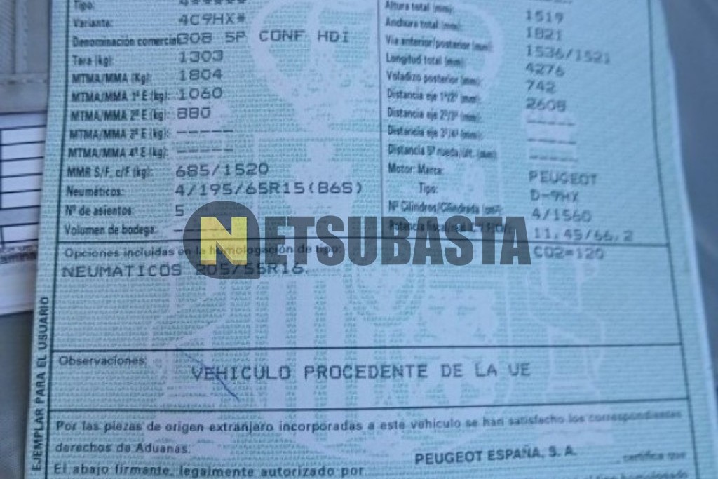 Peugeot 308 1.6 HDi 2008