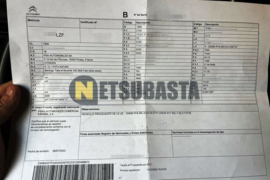 Citroën Berlingo 1.5 BlueHDi 2022