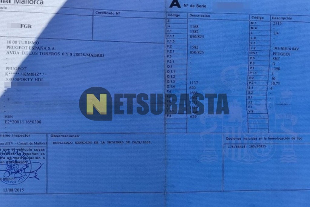 Peugeot 1007 1.4 HDi 2006