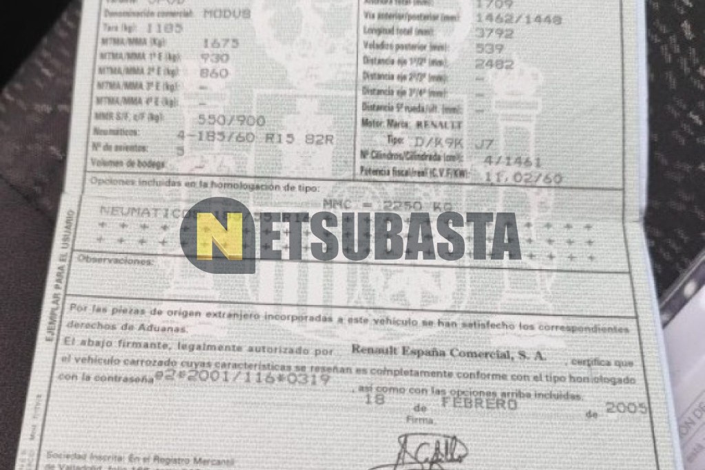 Renault Modus 1.5 dCi 2005