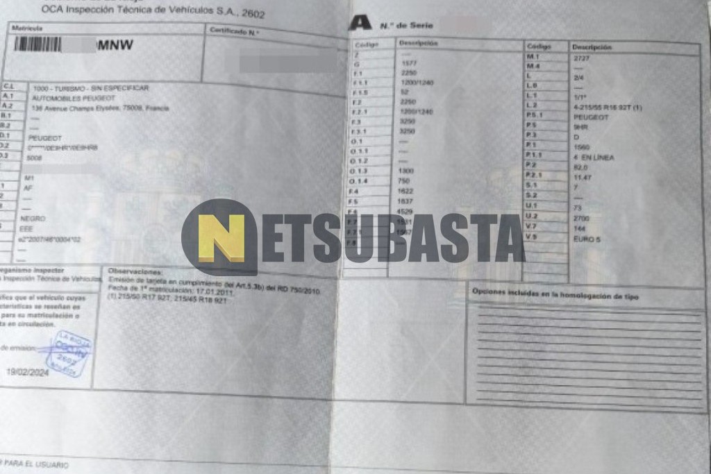 Peugeot 5008 1.6 HDi 2011