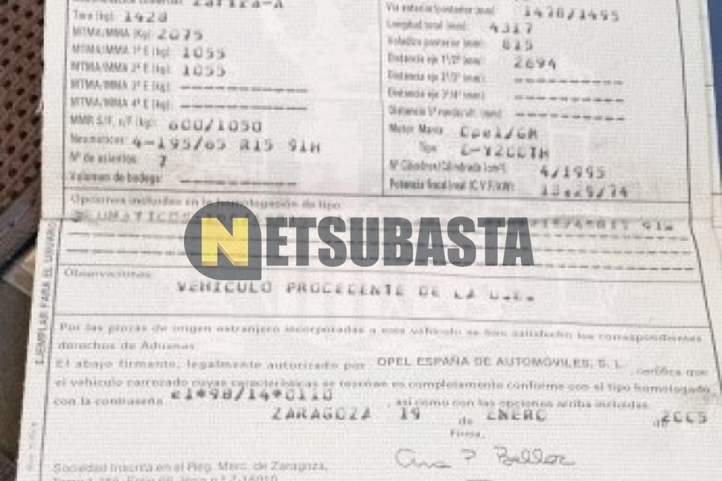 Opel Zafira 2.0 DTi 16V 2005