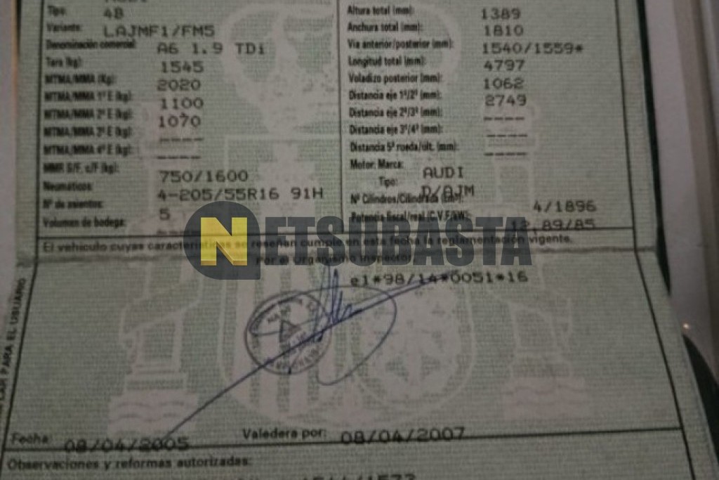 Audi A6 1.9 TDI 2001