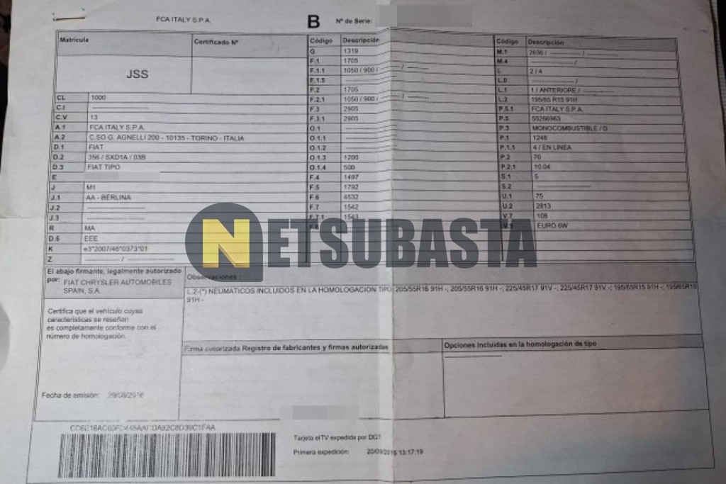 Fiat Tipo Sedán 1.3 Multijet 2016