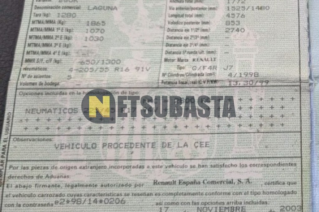 Renault Laguna 2.0 16v 2004