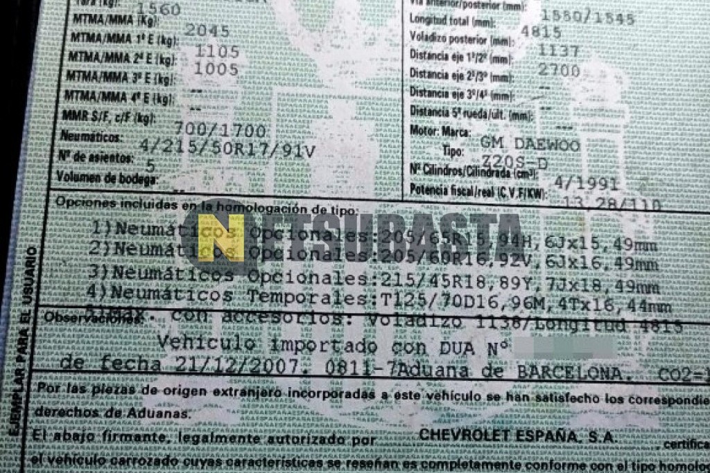 Chevrolet Epica 2.0 VCDi 16V 2008