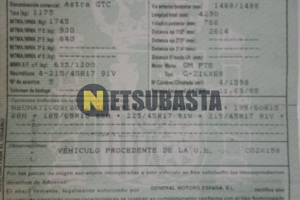 Opel Astra GTC 1.6 2009