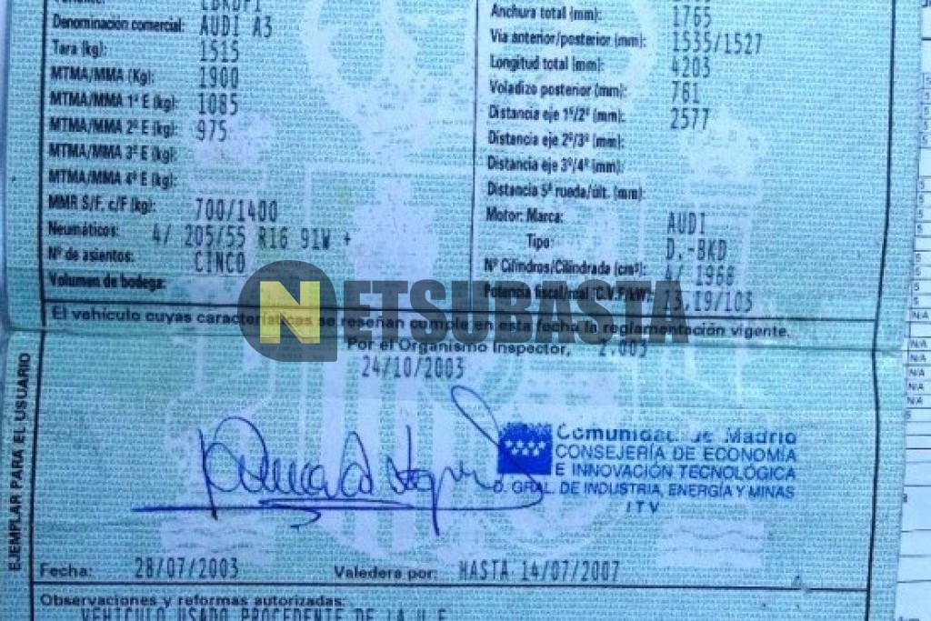 Audi A3 2.0 TDI 2003