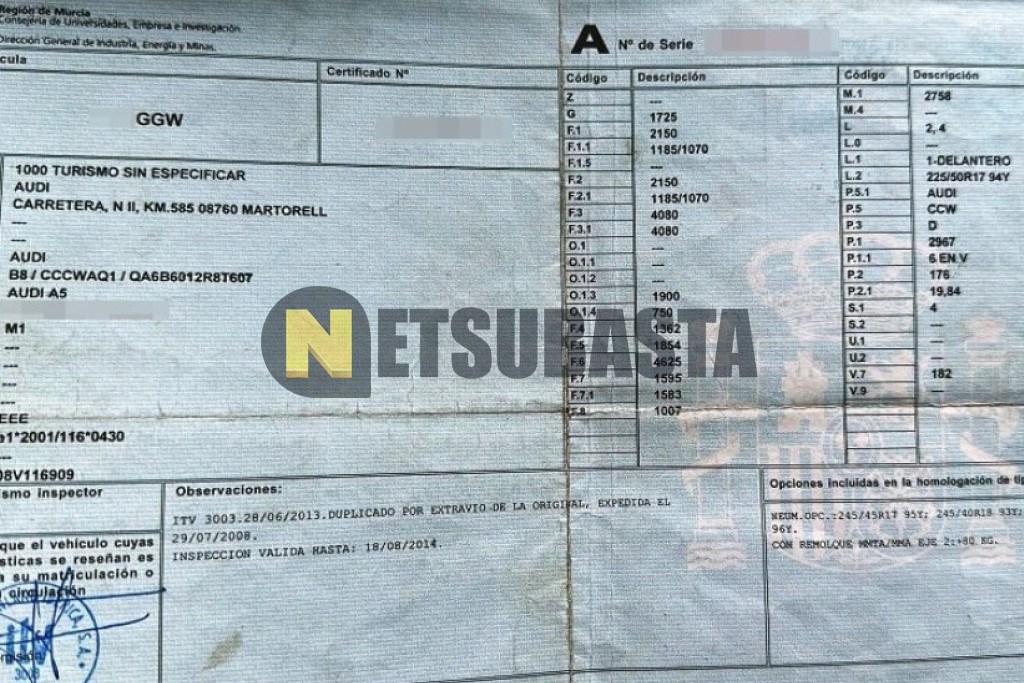 Audi A5 Coupe 3.0 TDI quattro tiptronic DPF 2008