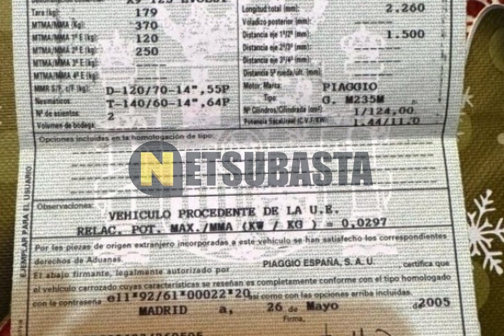 Piaggio X9 Evolution 125 2005