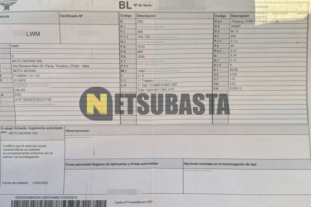 Moto Morini X-Cape 2022