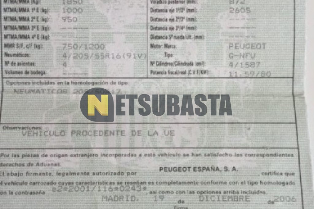 Peugeot 307 CC 1.6 2007