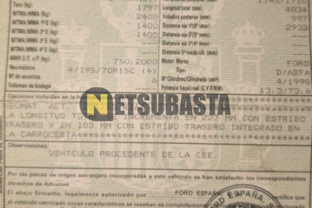 Ford Transit Kombi T260 2005