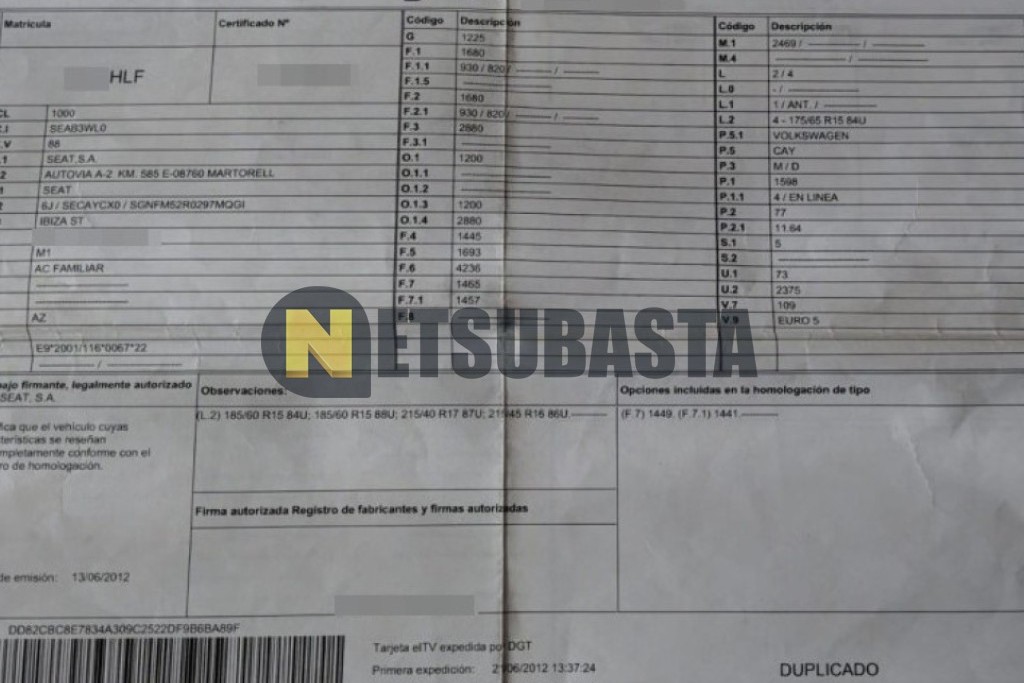 Seat Ibiza ST 1.6 TDI 2012