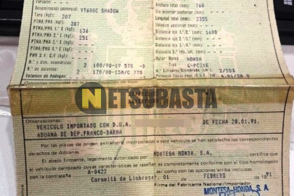 Honda VT 600 C Shadow 1991