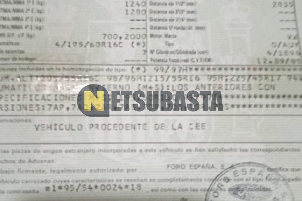 Ford Galaxy 1.9 TDi 2003