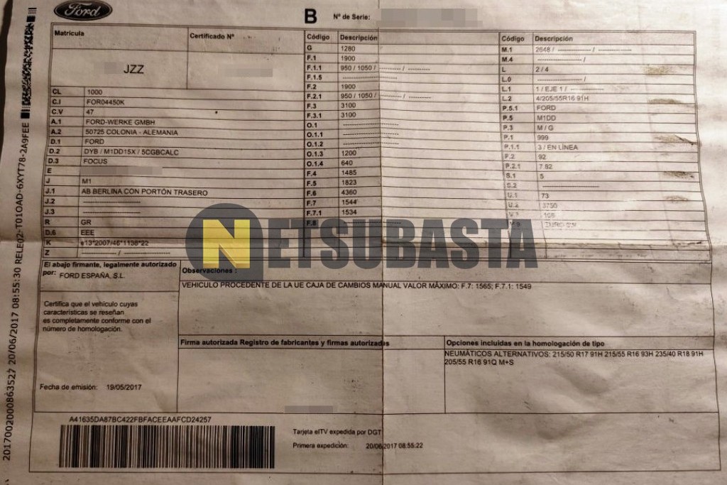 Ford Focus 1.0 EcoBoost 2017