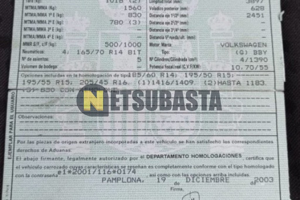 Volkswagen Polo 1.4 2004