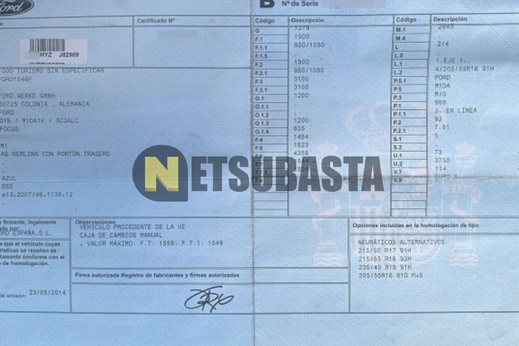 Ford Focus 1.0 EcoBoost 2014