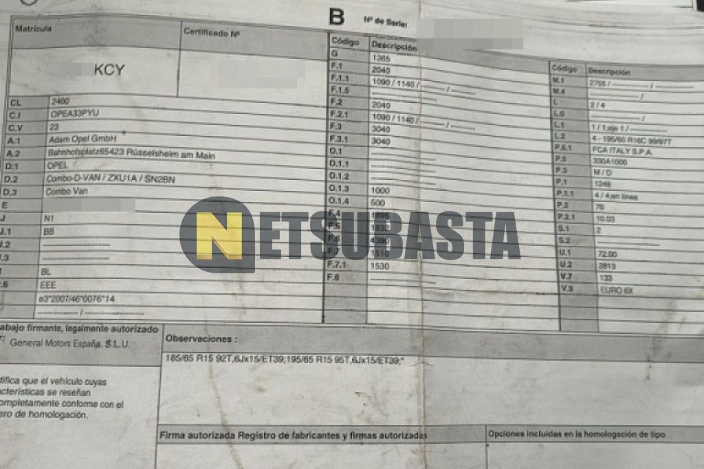 Opel Combo 1.3 CDTi 2017