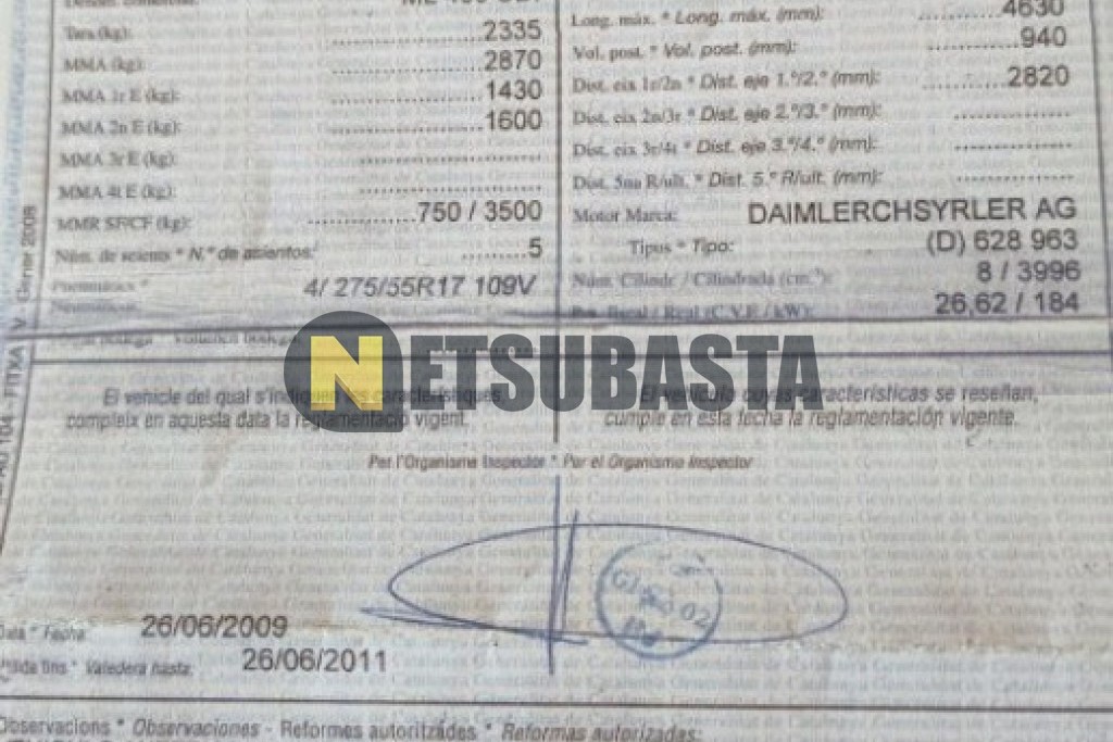 Mercedes-Benz ML 400 CDI 2004