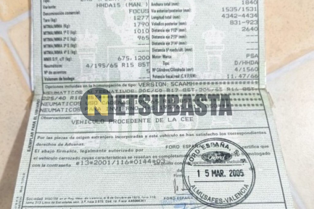 Ford Focus 1.6 TDCi 2005