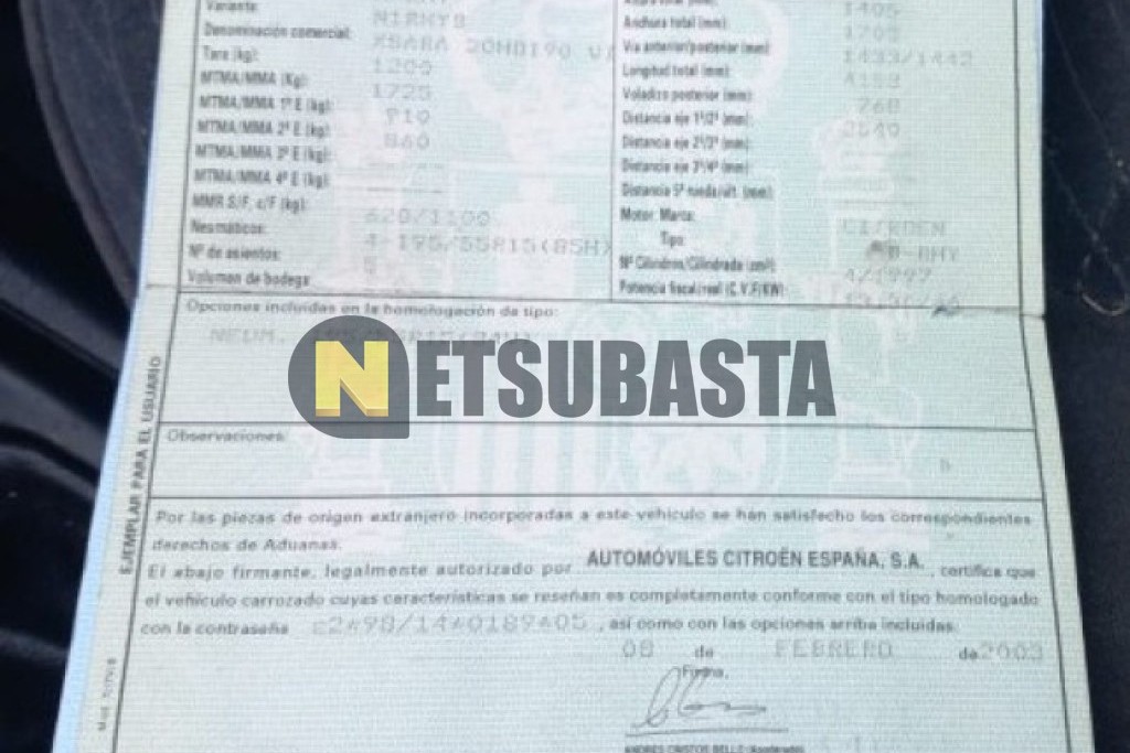 Citroën Xsara 2.0 HDi 2003