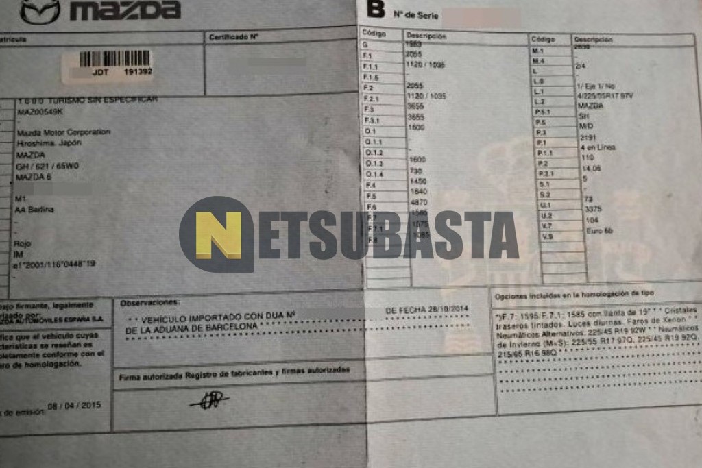 Mazda 6 2.2 SKYACTIV-D 2015