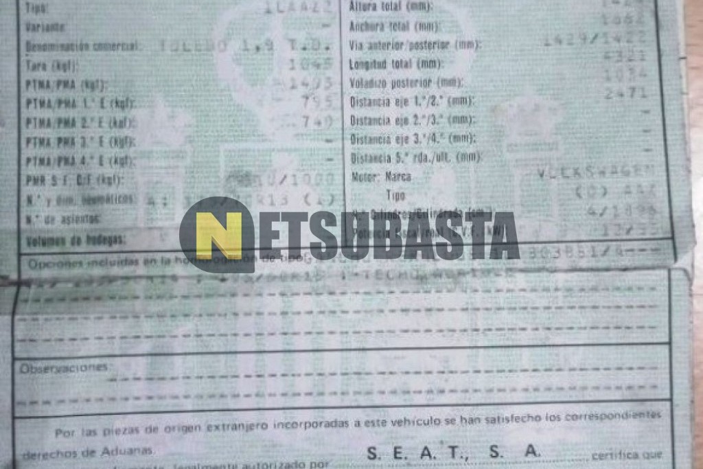 Seat Toledo 1.9 TD 1992