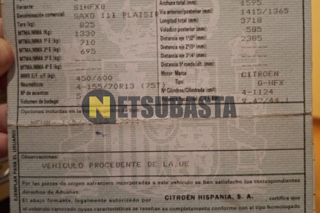 Citroën Saxo 1.1i 2000