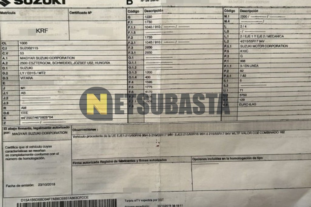 Suzuki Vitara 1.0 VVT 4x4 2018