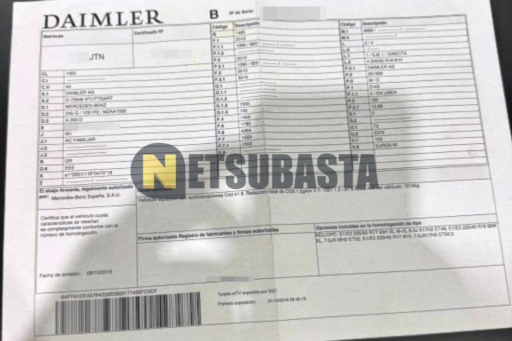 Mercedes-Benz A 200 d 7G-DCT 2016