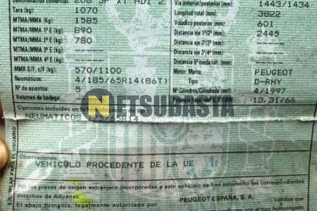 Peugeot 206 2.0 HDi 2002