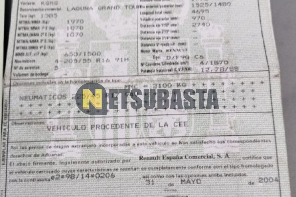 Renault Laguna Grand Tour 1.9 dCi 2004