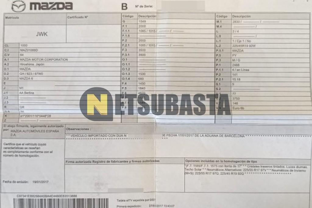 Mazda Mazda6 2.5 SKYACTIV-G Aut. 2017