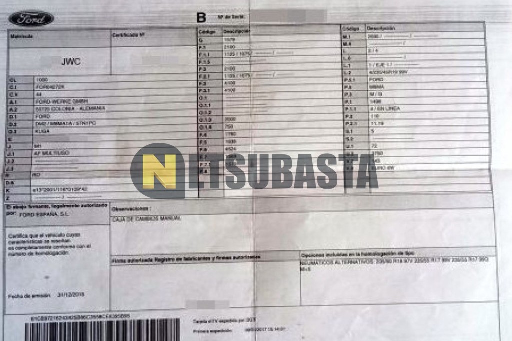 Ford Kuga 1.5 Ecoboost 4X2 2017