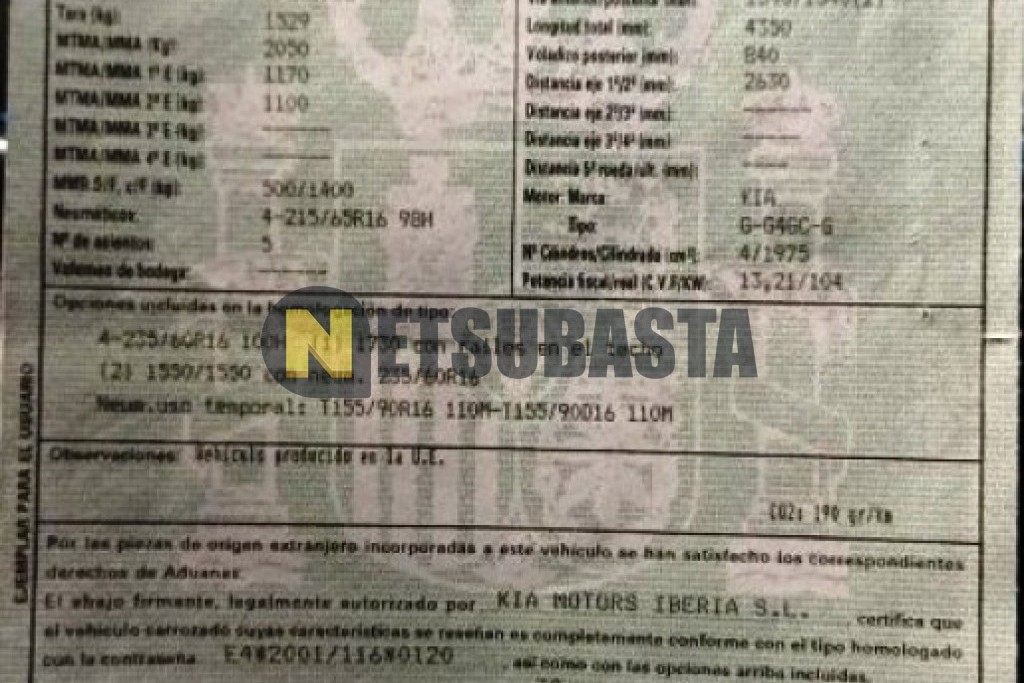 Kia Sportage 2.0 DOHC 2008