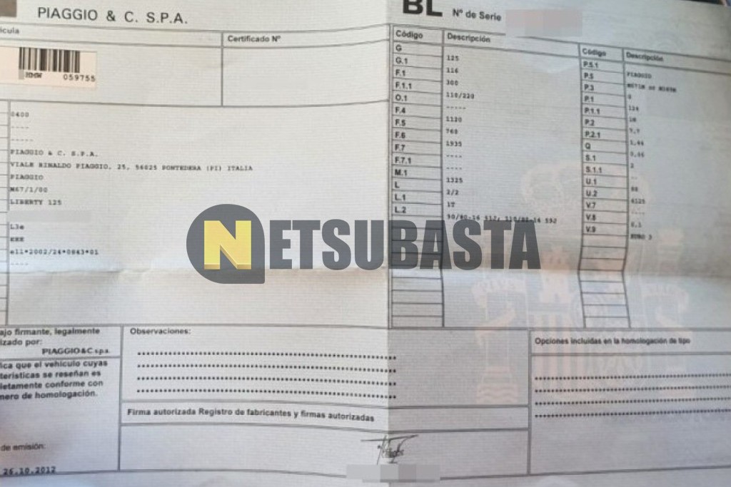 Piaggio Liberty 125 2012