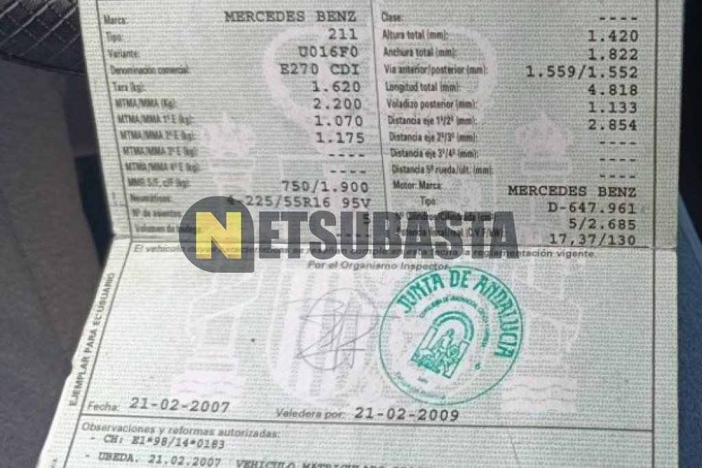 Mercedes-Benz E 270 CDI Aut. 2003