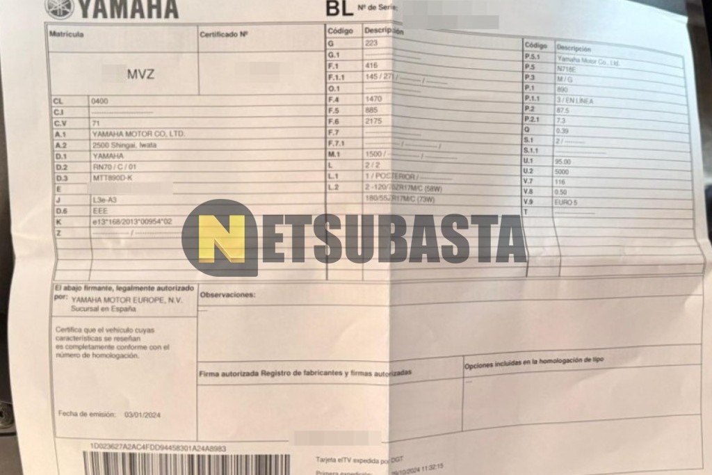 Yamaha Tracer 9 GT+ 2024