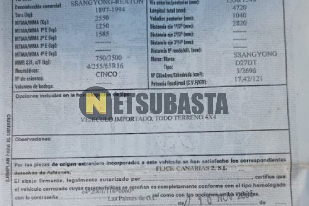 SsangYong Rexton 270Xdi Aut. 2005