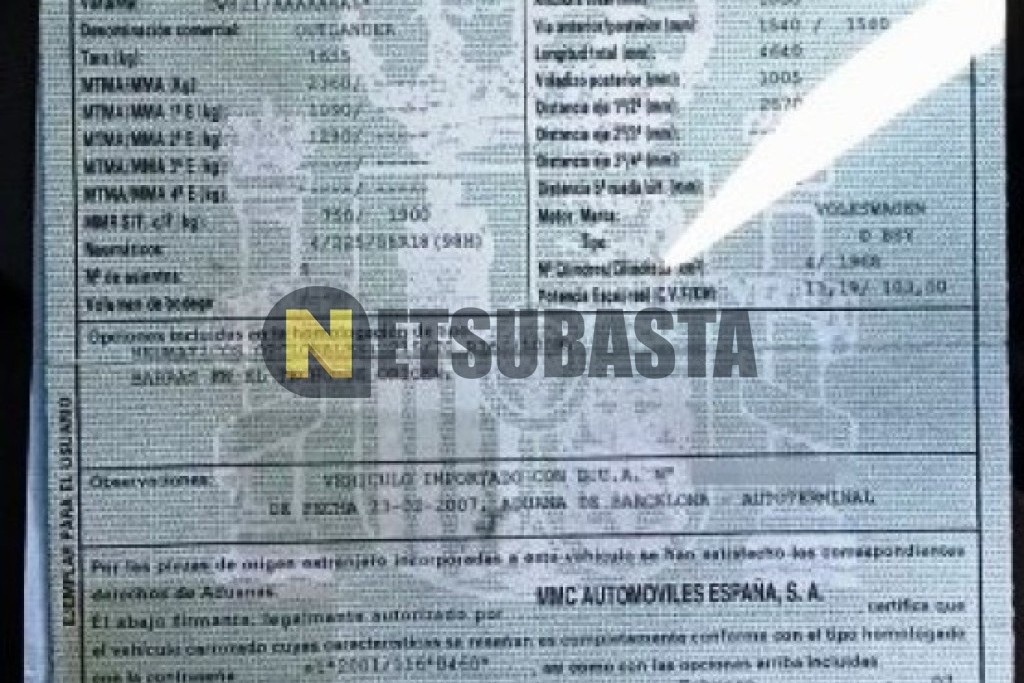 Mitsubishi Outlander 2.0 DI-D 2007